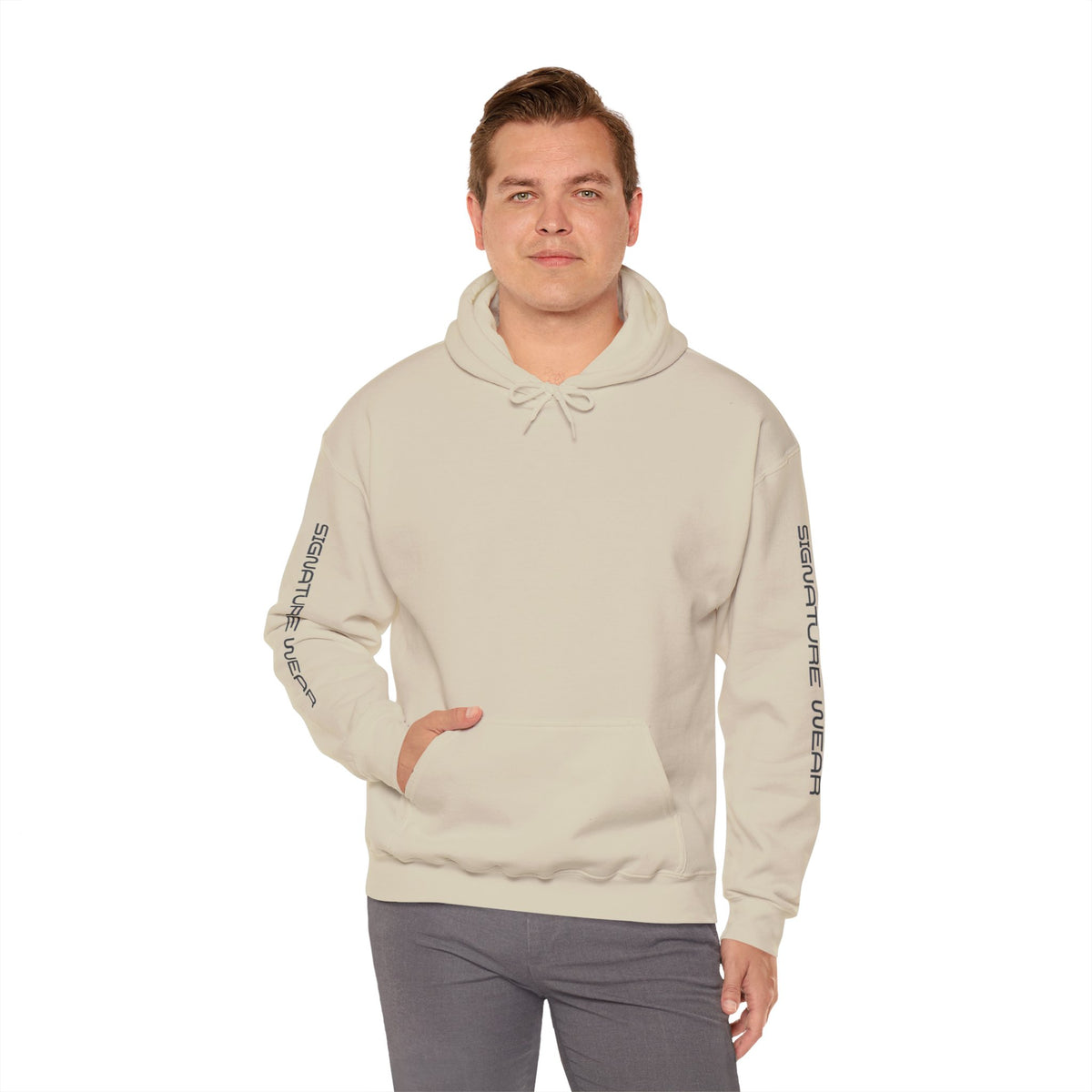 Signature Wear Graphic Hoodie — White, Black, Sand & More