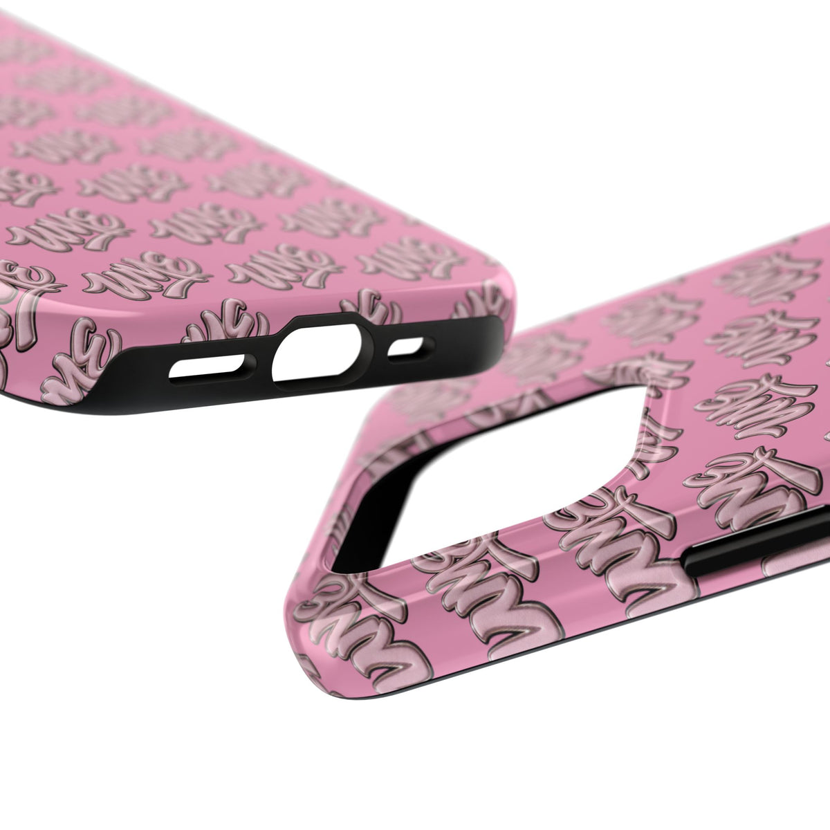 UME Tough Phone Case — Pink Logo Print | iPhone & Samsung