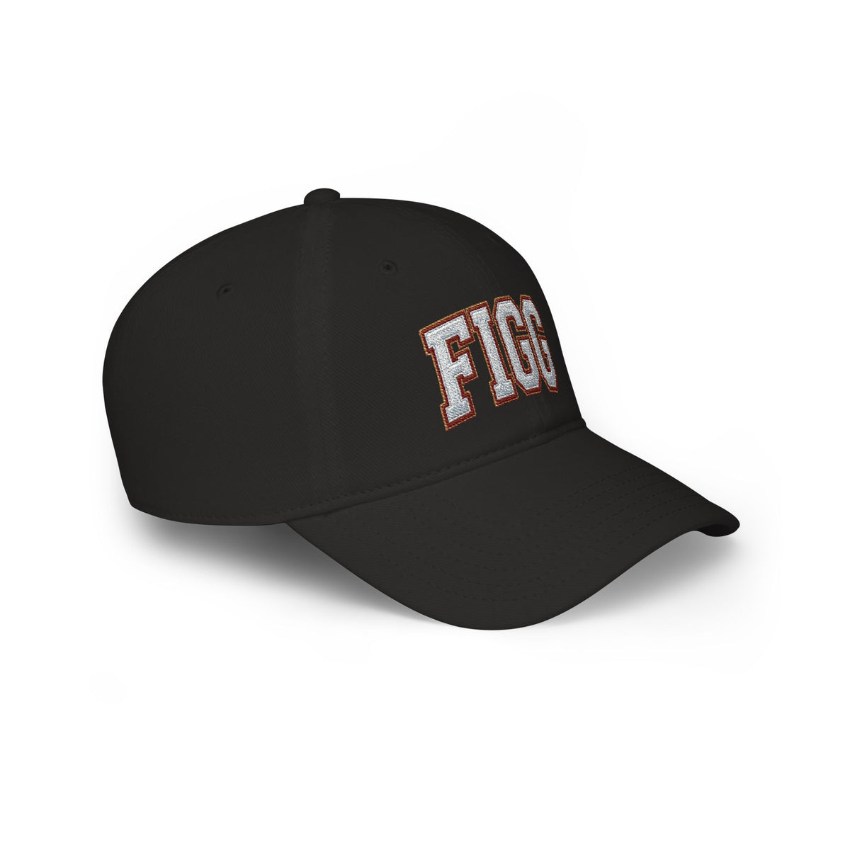 FFiGG Embroidered Low Profile Baseball Cap — Red, Navy, Black & More