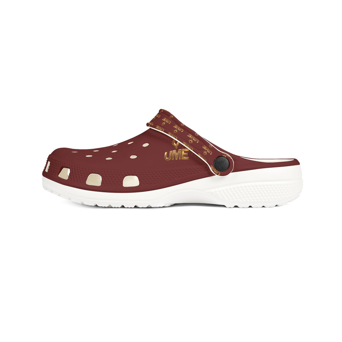 Burgundy All-Over Print EVA Foam Clogs — Slip-On Shoes