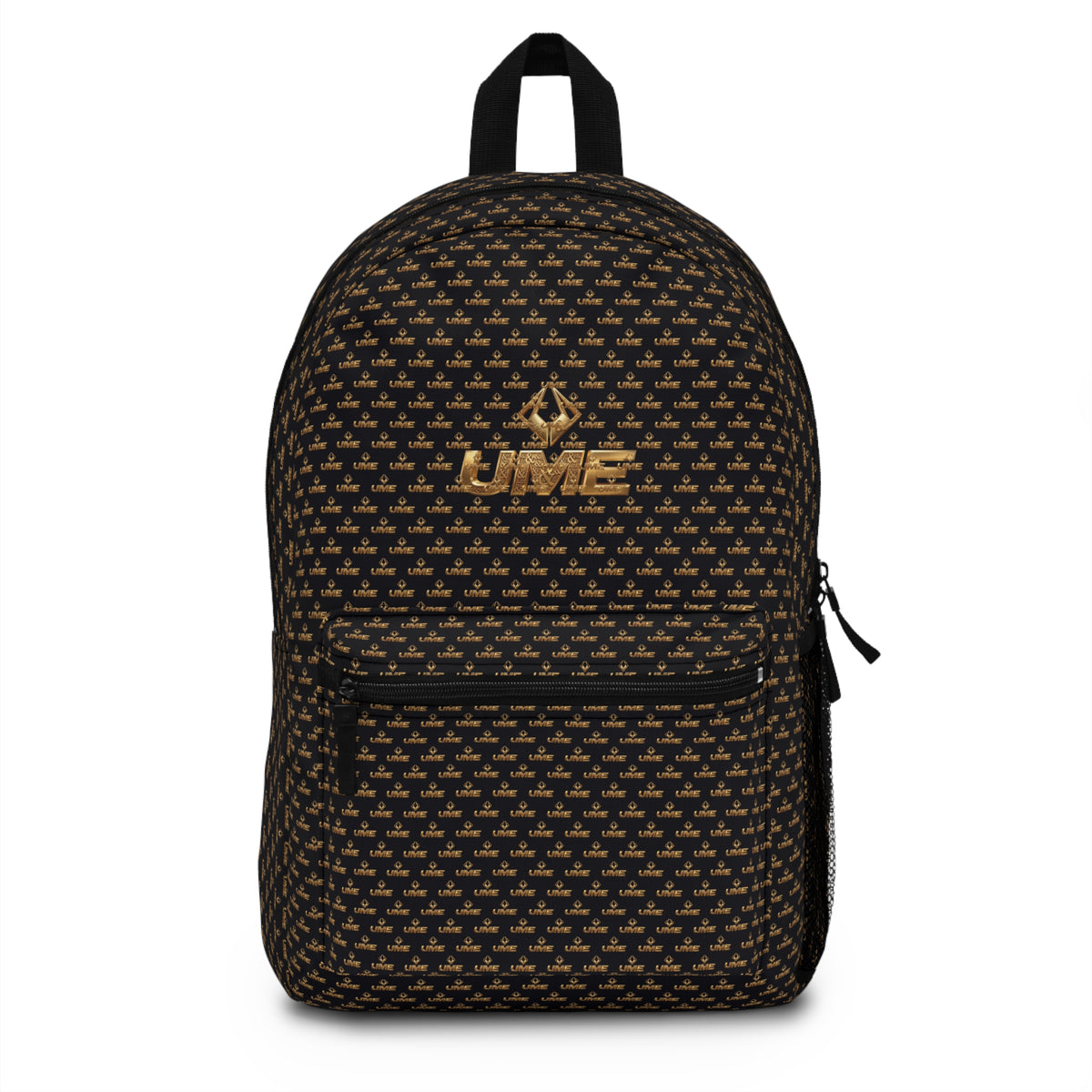 Copy of UME Monogram Backpack — White & Gold Luxe Patterned Daypack