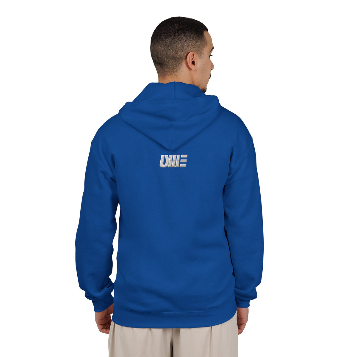 Full-Zip Midweight Hoodie — Multi-Color Minimal Graphic