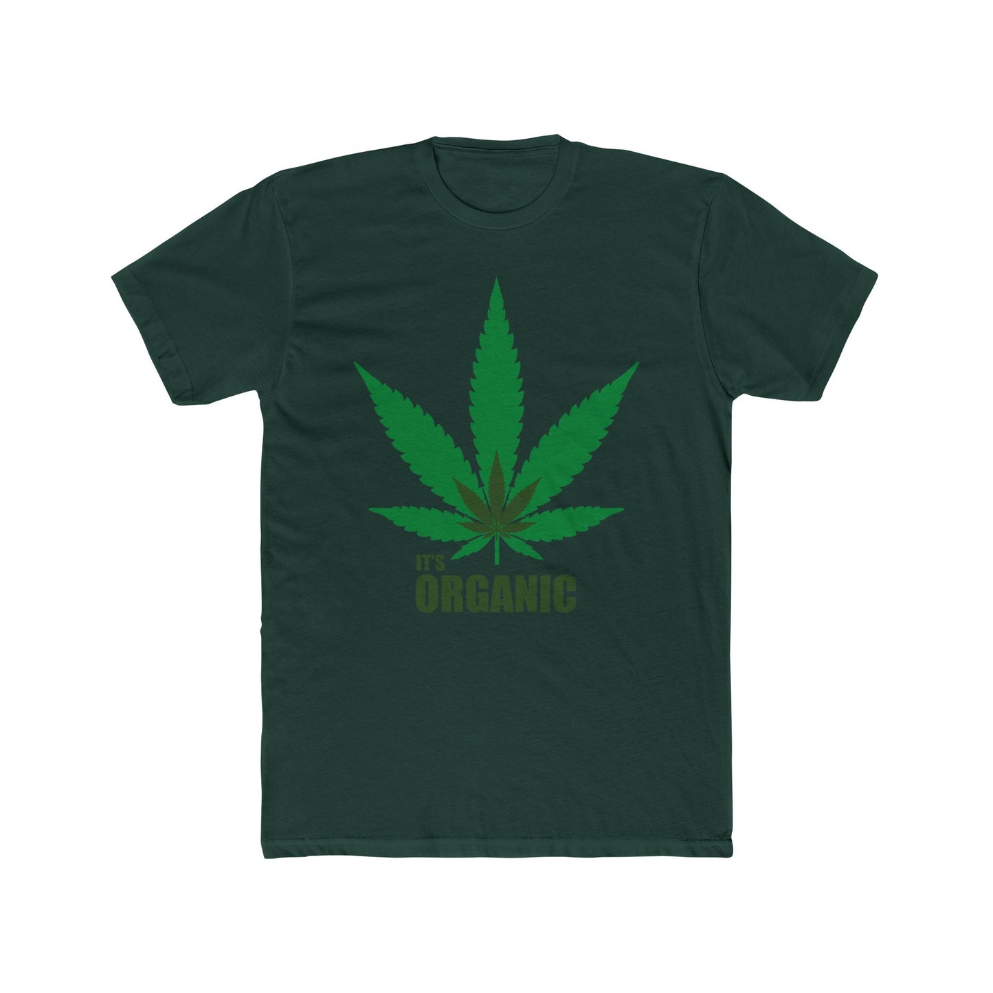 Organic Cannabis Leaf Tee — "It's Organic" Graphic T-Shirt
