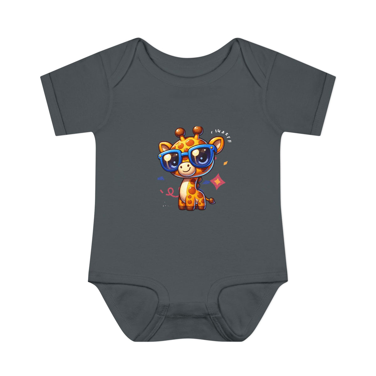 Giraffe Sunglasses Baby Bodysuit — Cute Infant Onesie