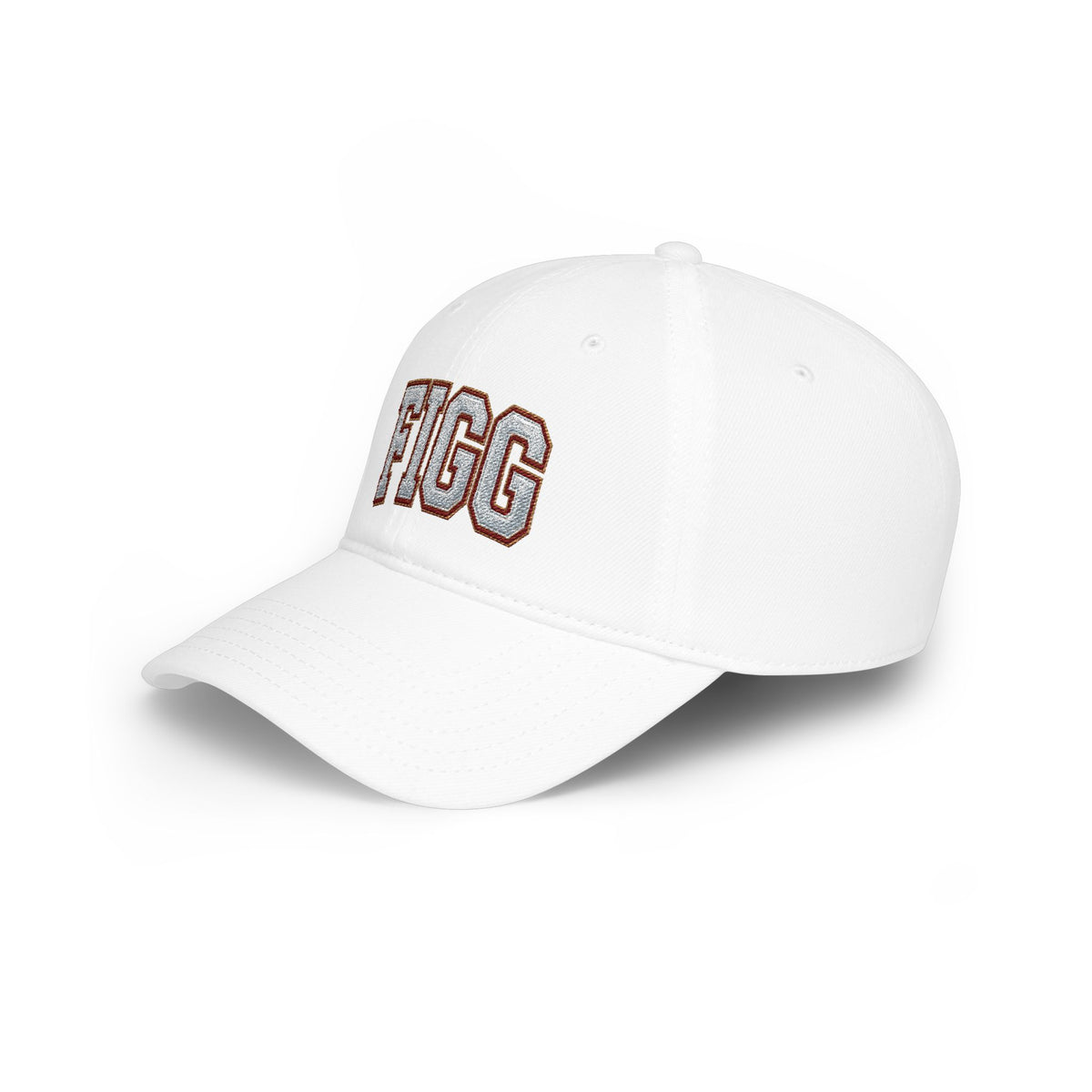FFiGG Embroidered Low Profile Baseball Cap — Red, Navy, Black & More