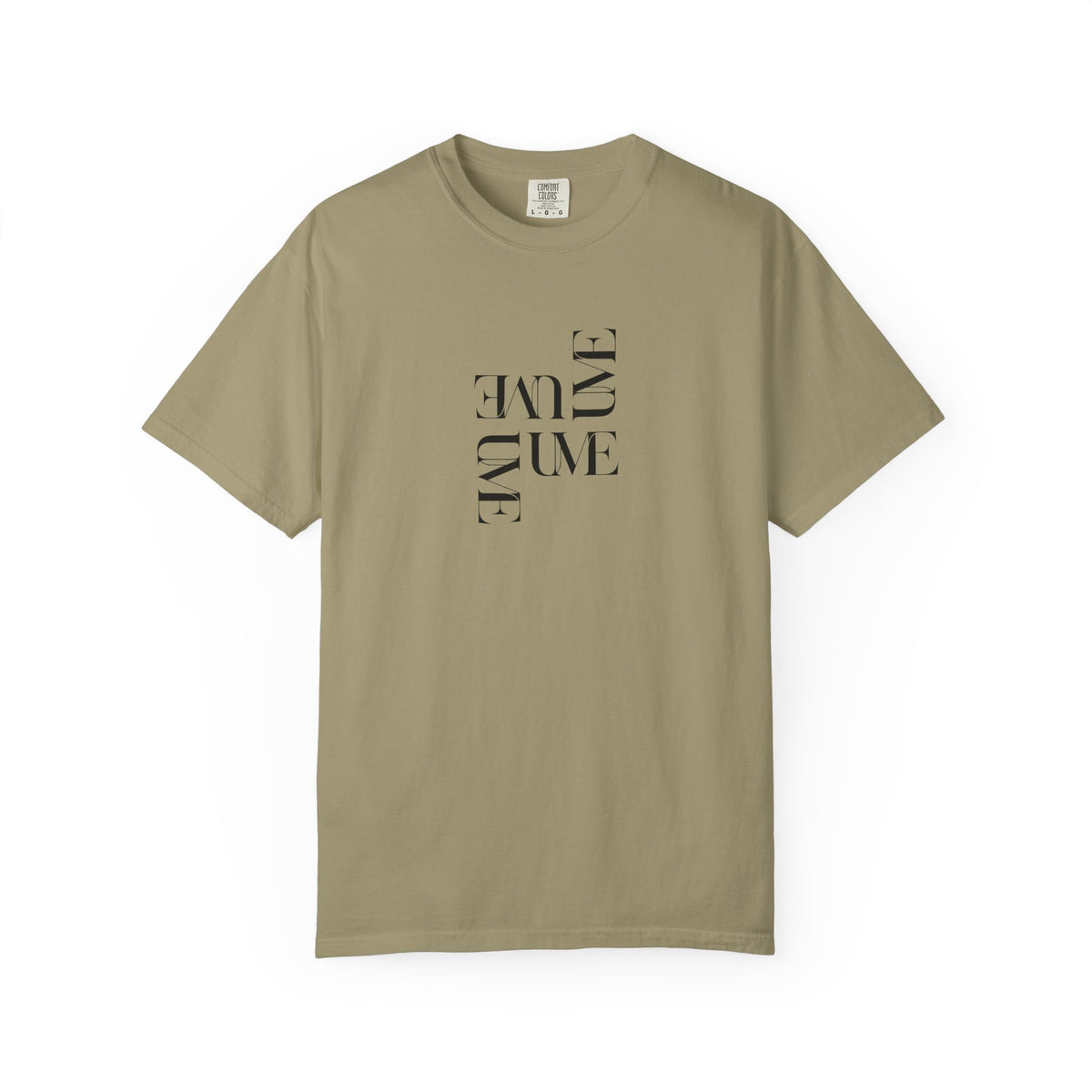 UME Typography Garment-Dyed T-Shirt — White, Ivory & More Colors