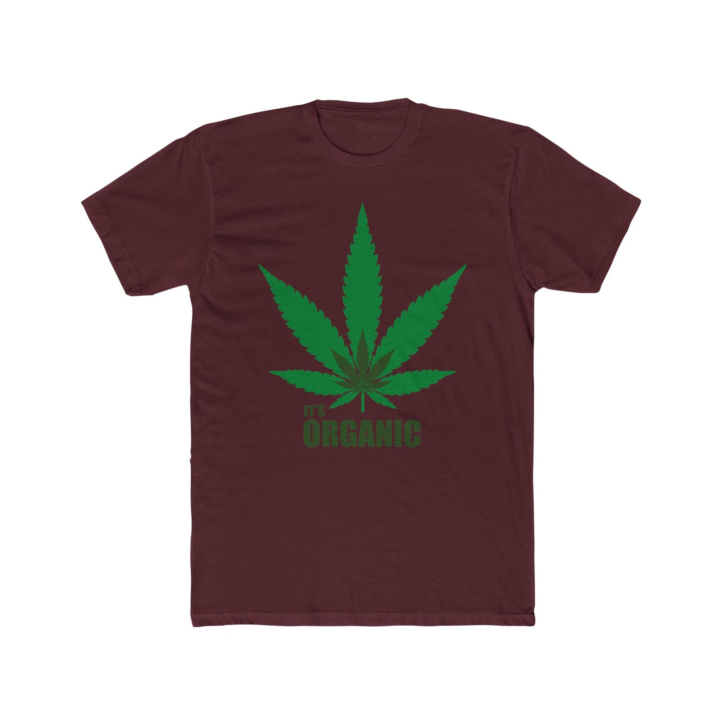 Organic Cannabis Leaf Tee — "It's Organic" Graphic T-Shirt