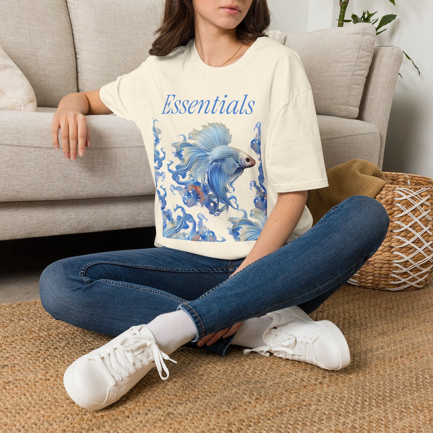 Essentials Betta Fish Graphic Tee — Softstyle Unisex T-Shirt