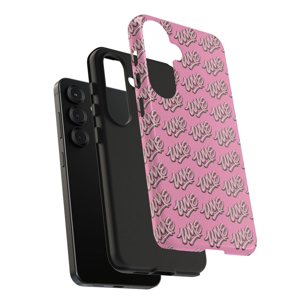 UME Tough Phone Case — Pink Logo Print | iPhone & Samsung