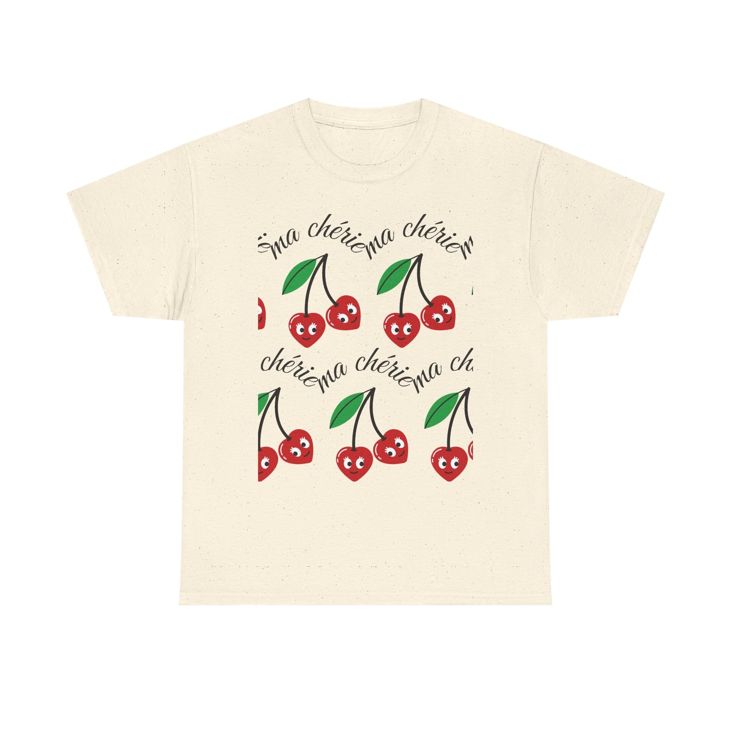 Cherry Pattern T‑Shirt — Cute Cherie Graphic Tee