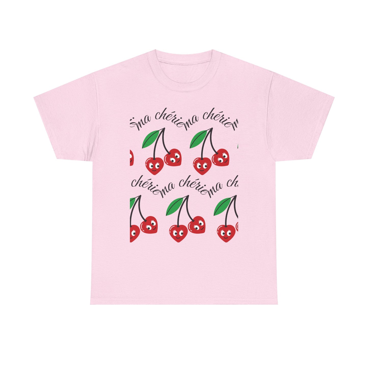 Cherry Pattern T‑Shirt — Cute Cherie Graphic Tee