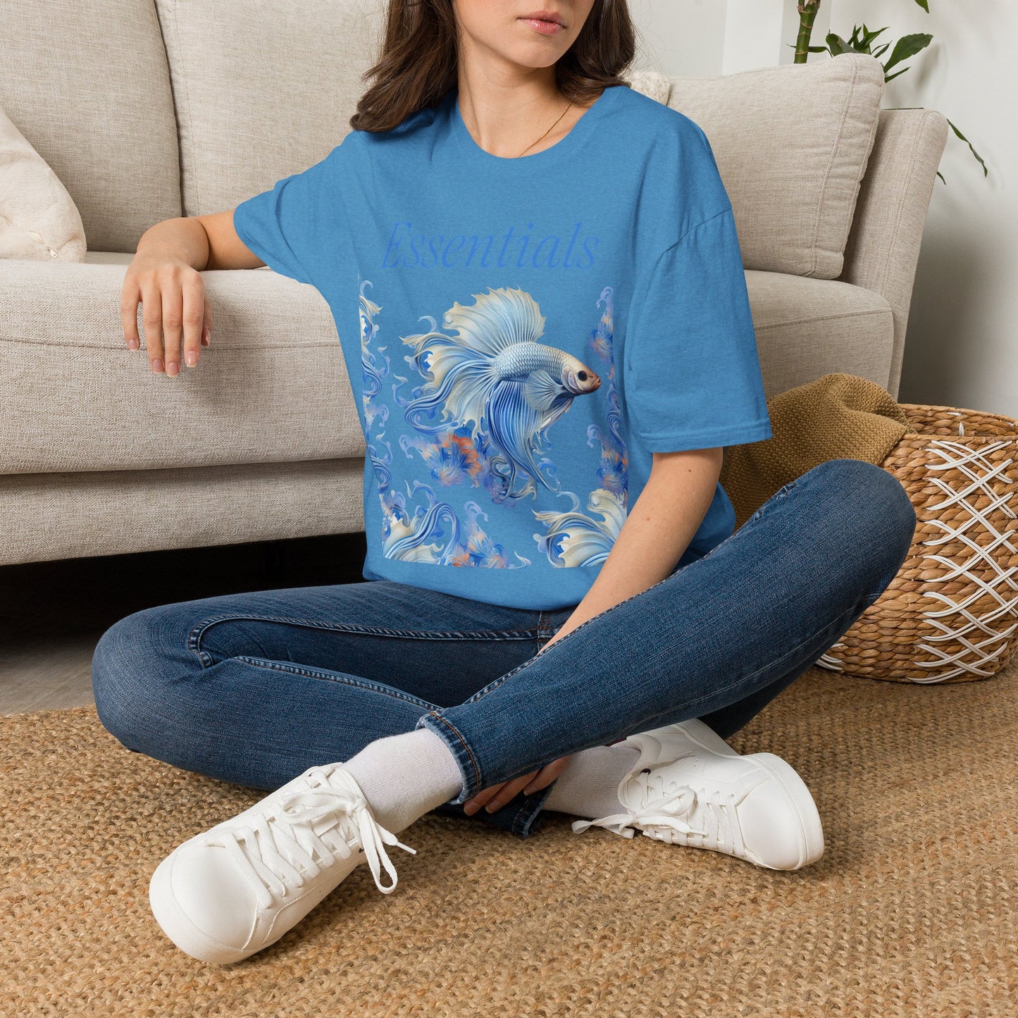 Essentials Betta Fish Graphic Tee — Softstyle Unisex T-Shirt