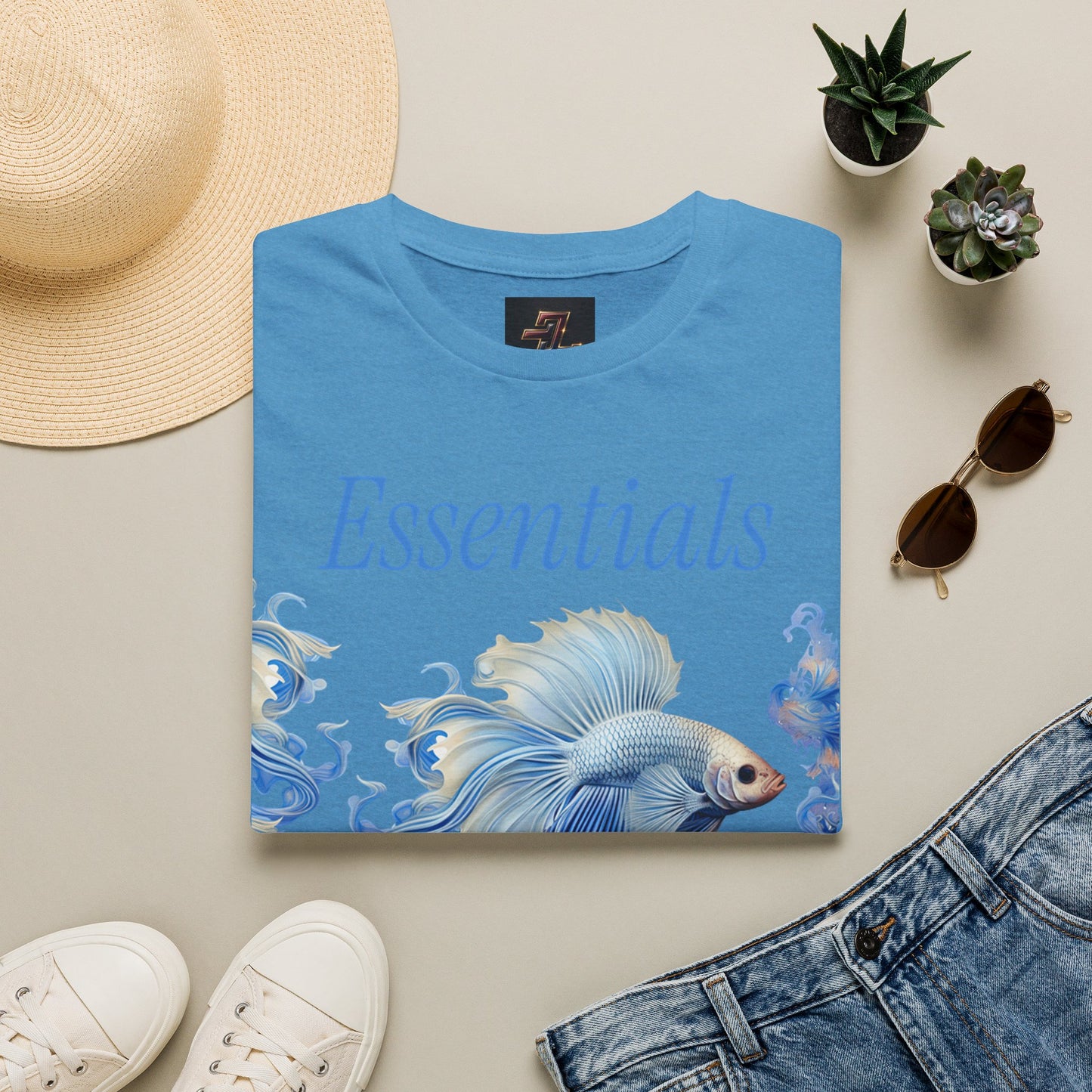 Essentials Betta Fish Graphic Tee — Softstyle Unisex T-Shirt
