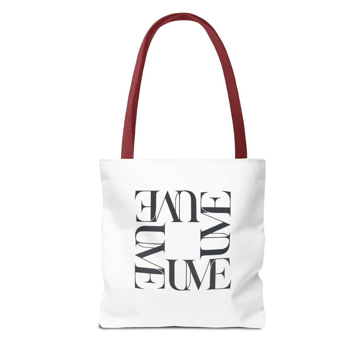 UME Square Typography Tote Bag — White