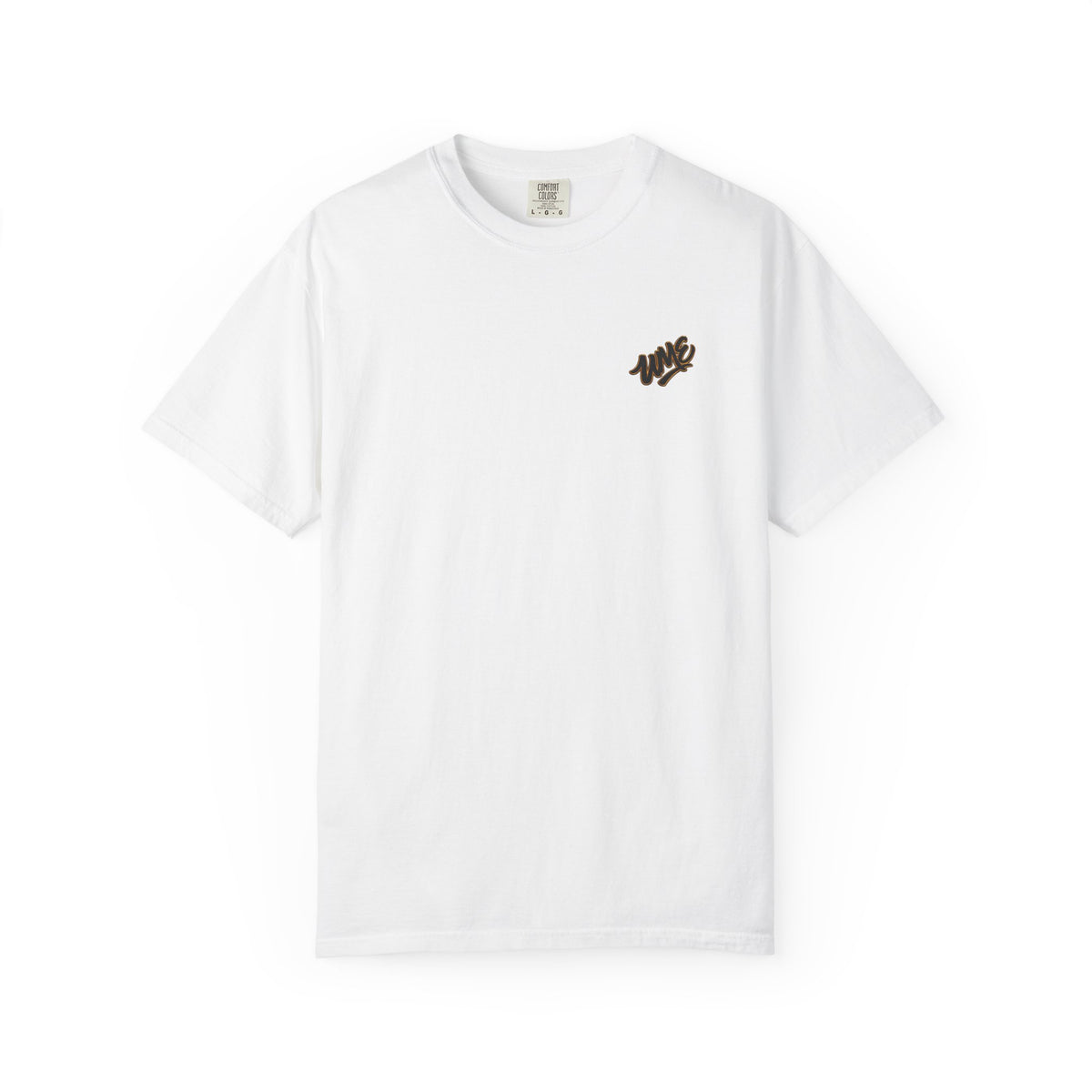 Garment-Dyed Heavyweight Tee — UME Black Logo Front & Back
