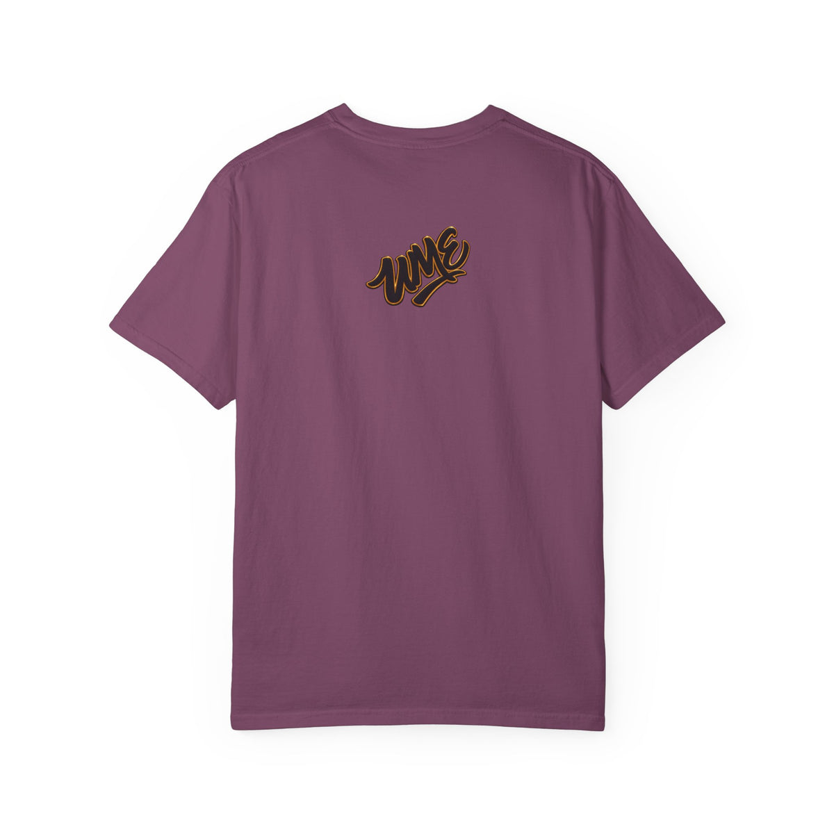 Garment-Dyed Heavyweight Tee — UME Black Logo Front & Back