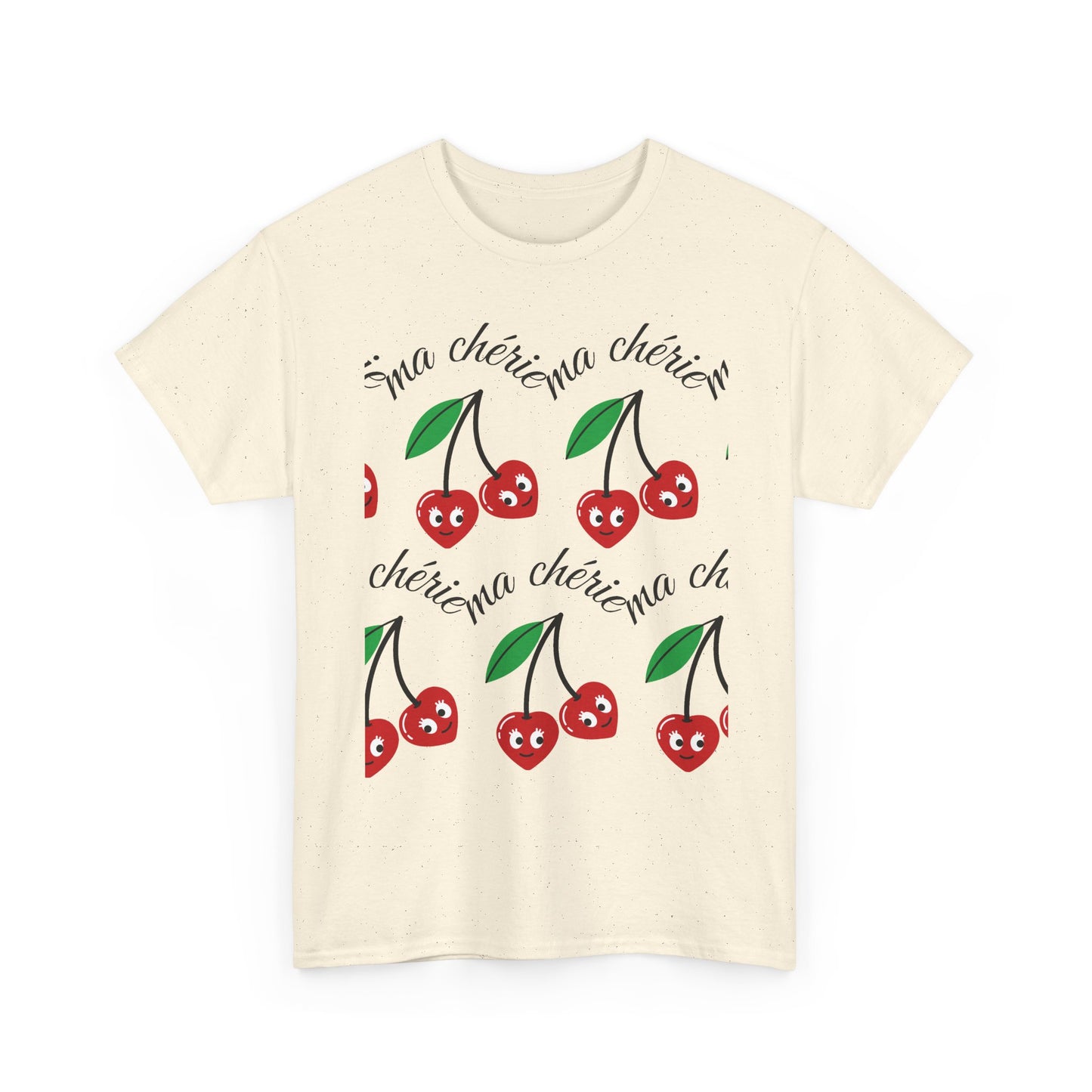 Cherry Pattern T‑Shirt — Cute Cherie Graphic Tee