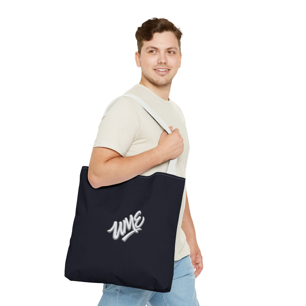 Tote Bag — UME White Logo Streetwear Carryall
