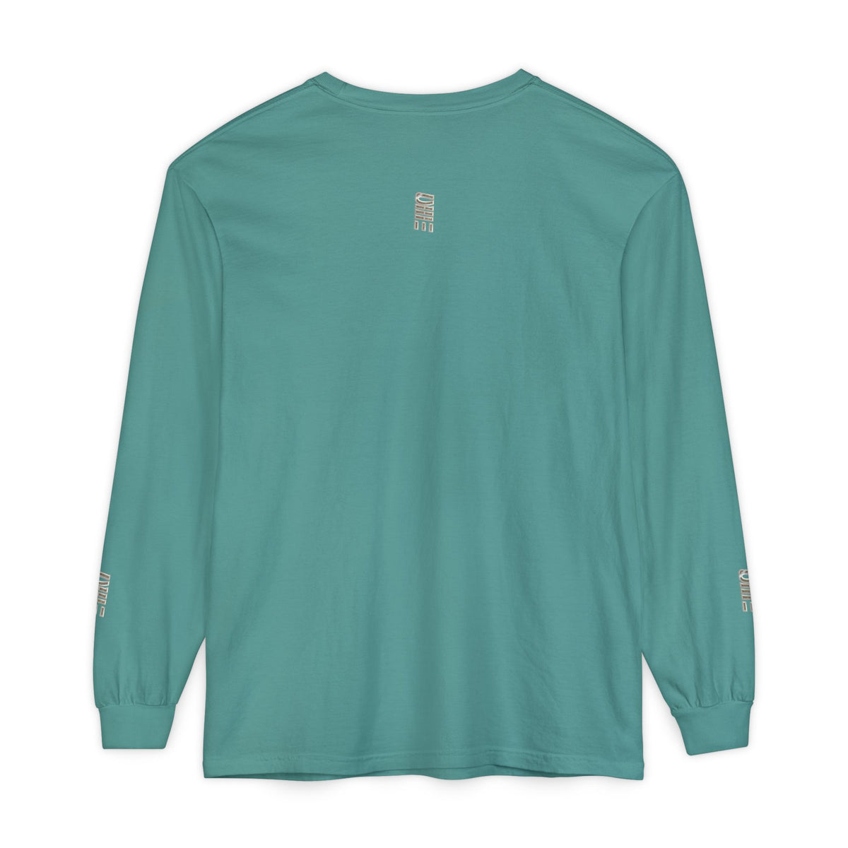 Garment-Dyed Long-Sleeve T-Shirt — Multi-Color Minimal Graphic