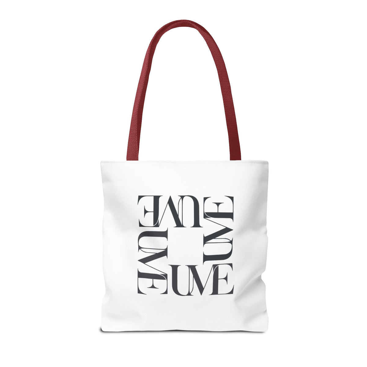 UME Square Typography Tote Bag — White