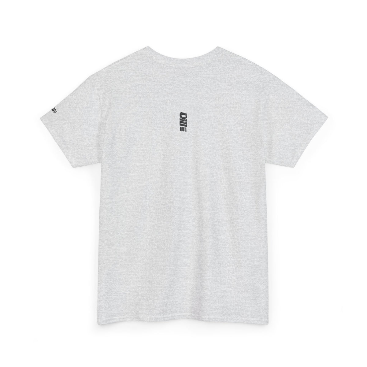 Minimalist Micro Logo Tee - White Cotton Casual Shirt