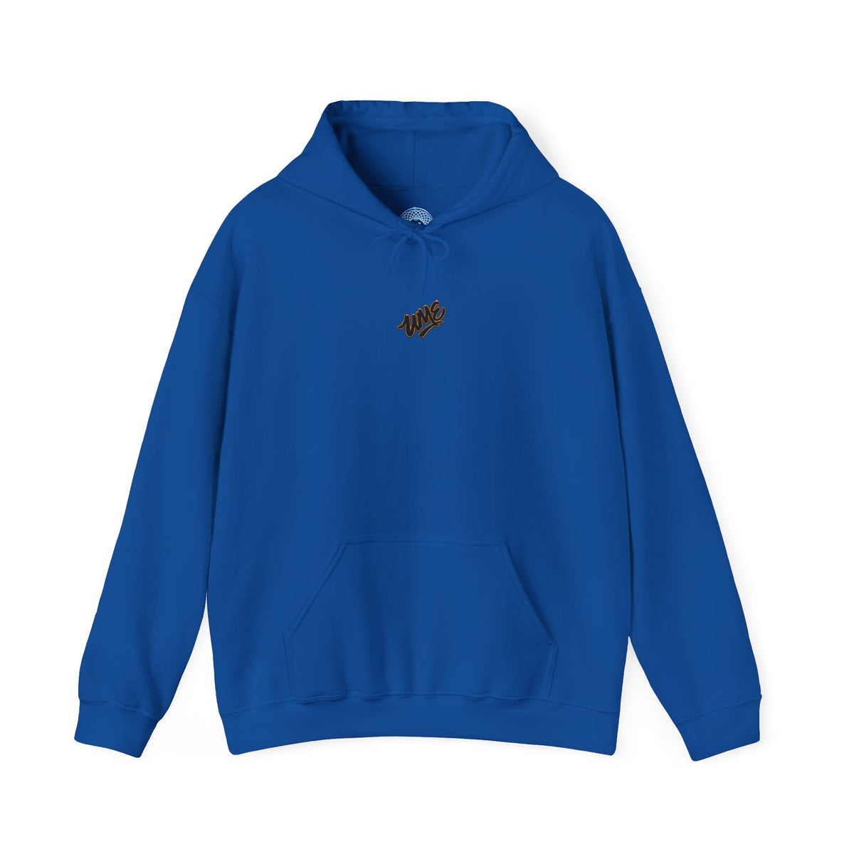 Hoodie — White UME Black Logo All-Over Print