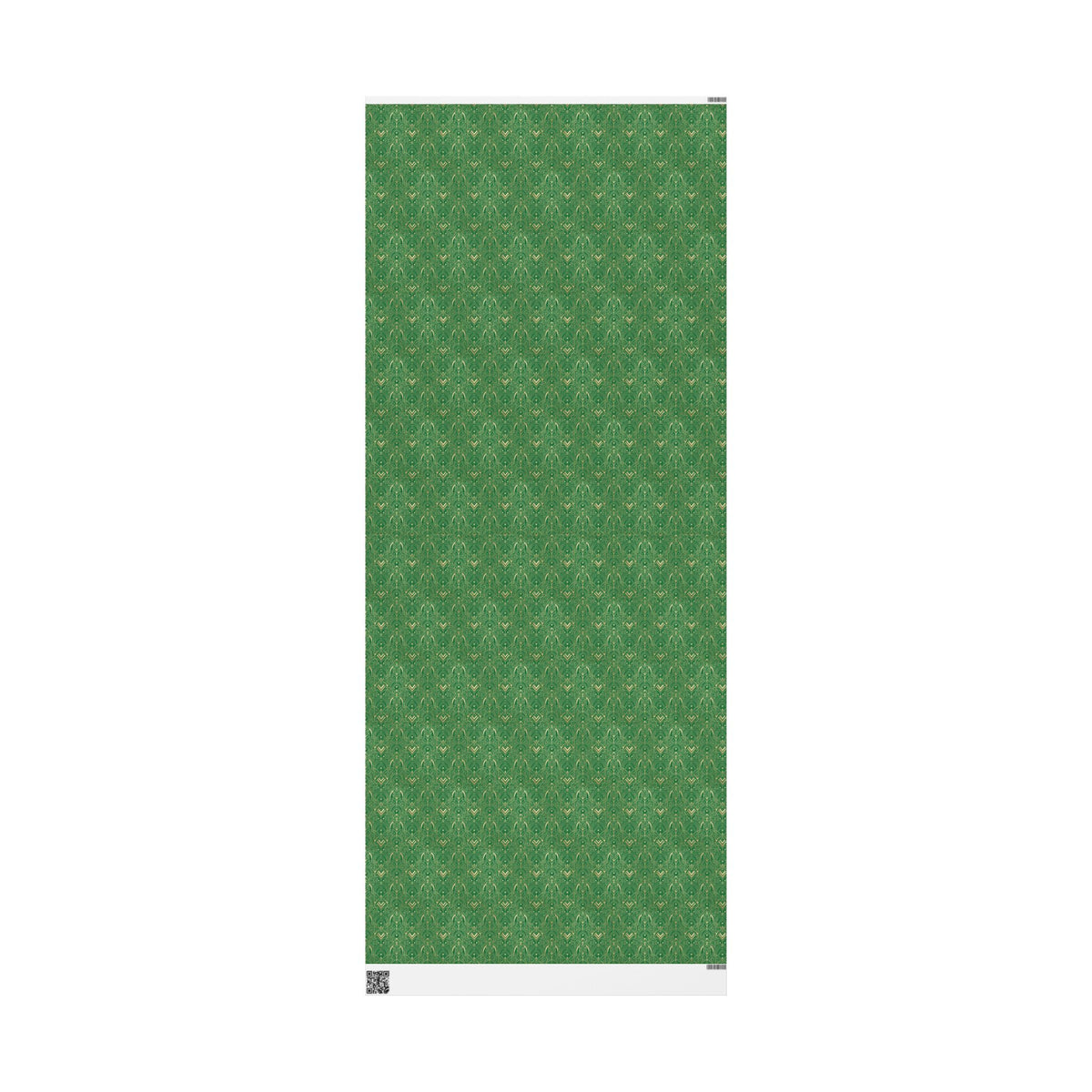 Festive Green & Gold Wrapping Paper Roll — Elegant Holiday Gift Wrap