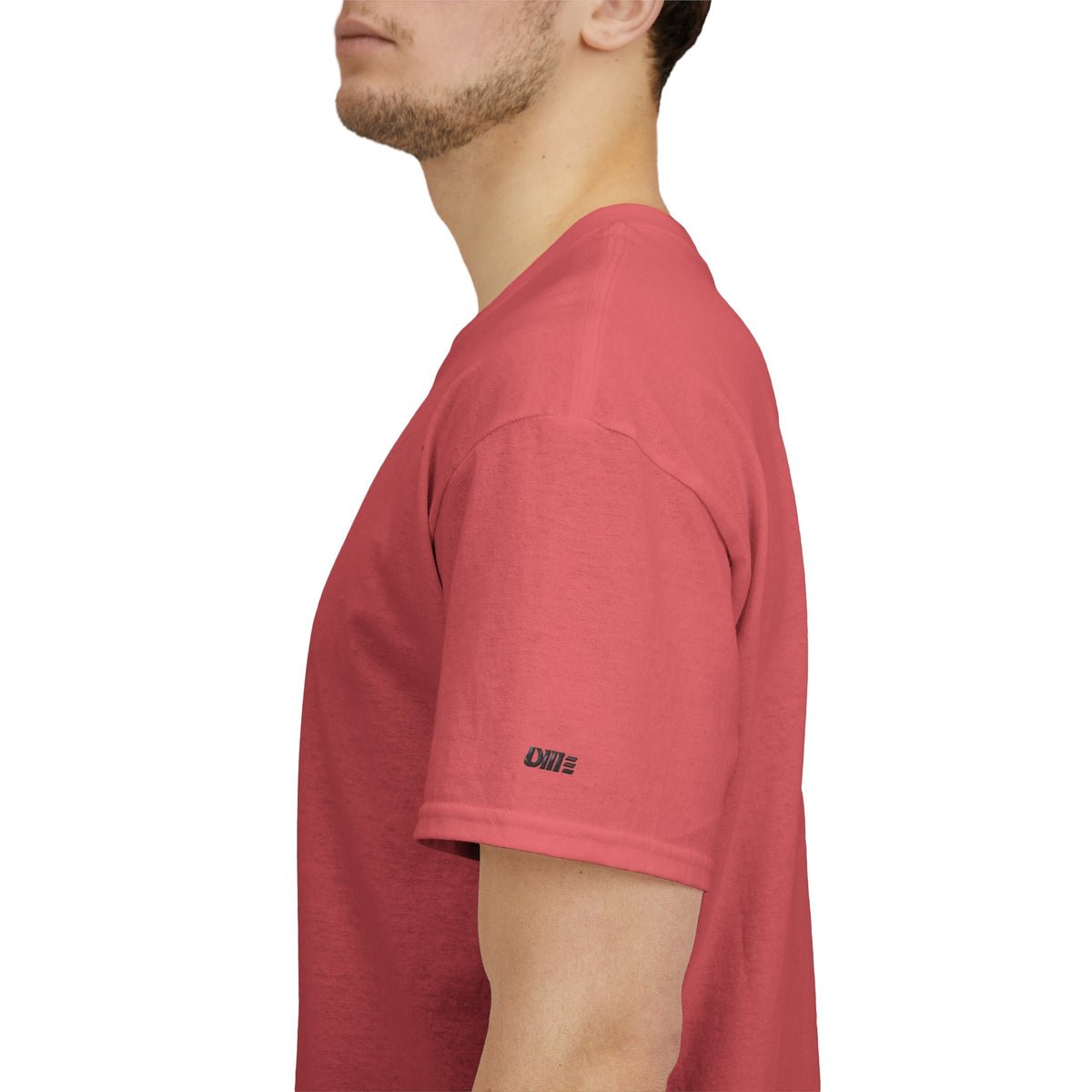 Minimalist Micro Logo Tee - White Cotton Casual Shirt