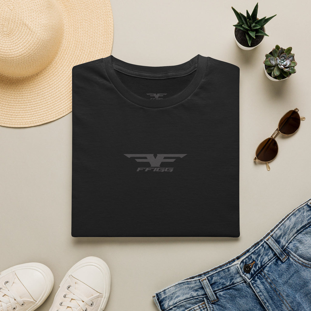 FFIGG Logo Graphic T-Shirt — Sand & More Colors