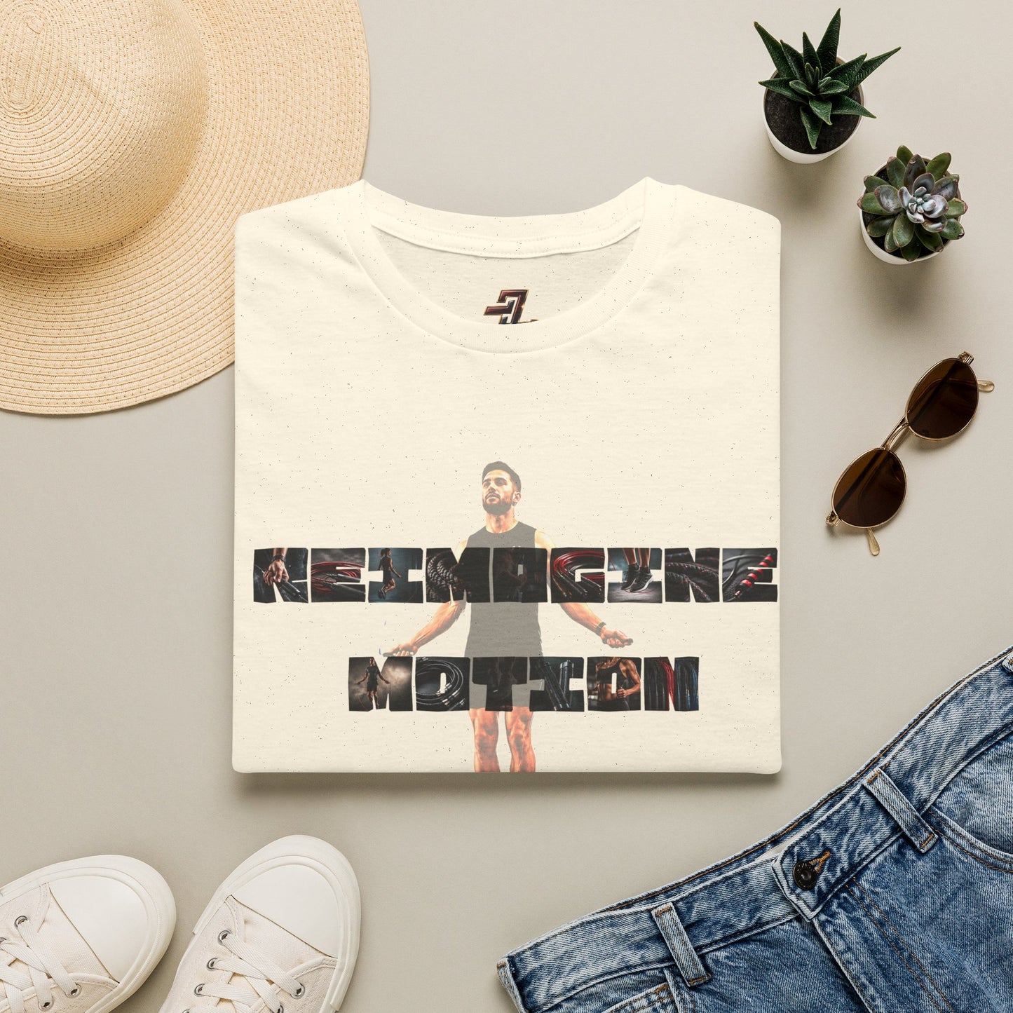 The Grind Graphic Tee — Cinematic Athlete Collage