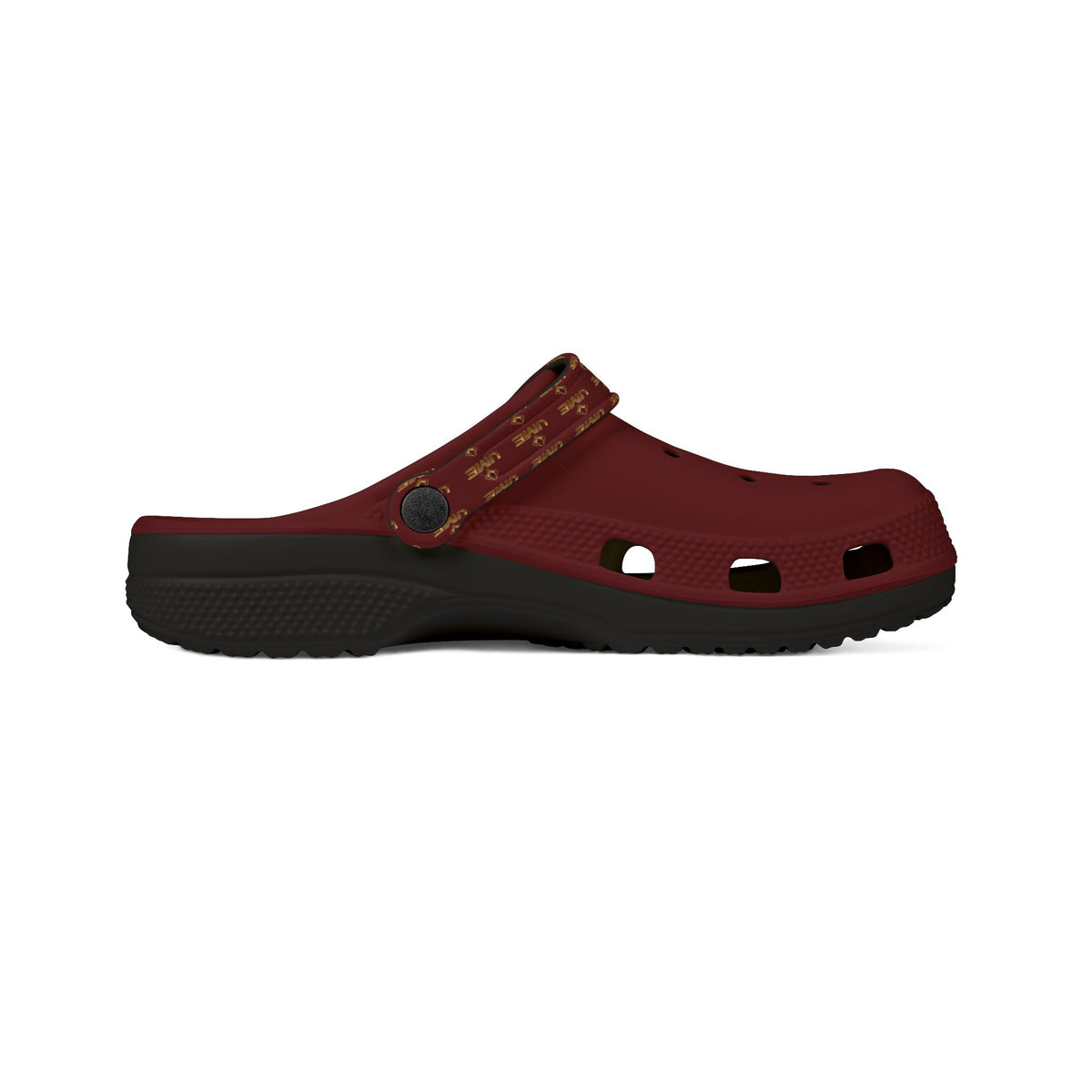 Burgundy All-Over Print EVA Foam Clogs — Slip-On Shoes