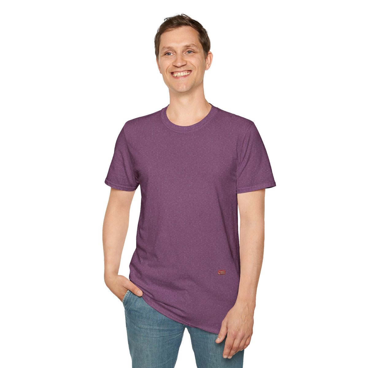 Minimalist Tiny Logo T-Shirt — Navy, White & More Base Colors