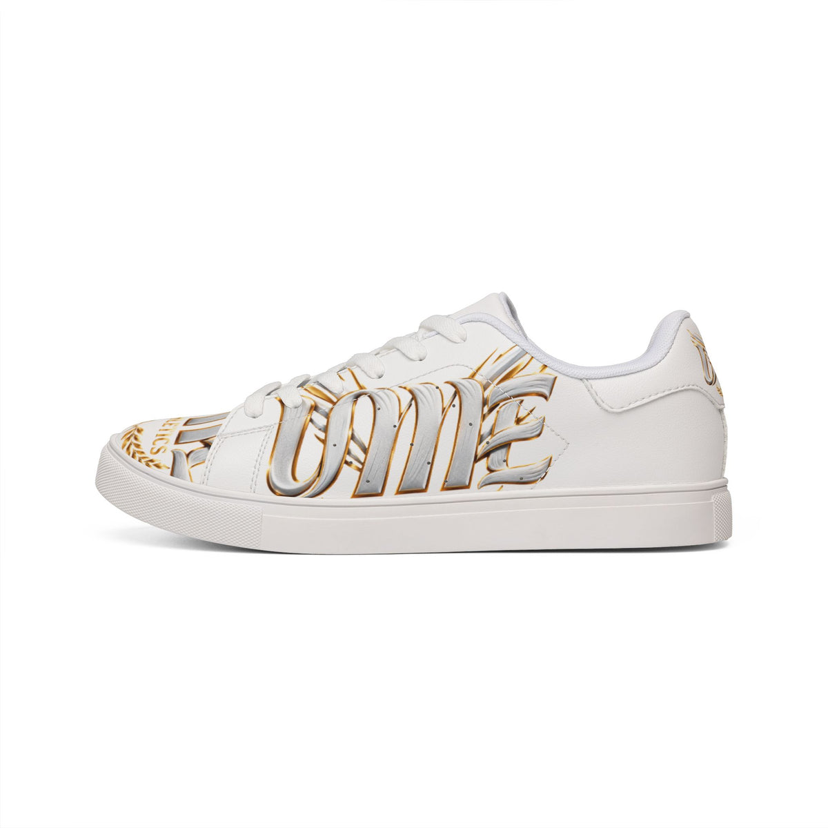 Copy of Copy of Low-Top Leather Sneakers — Black Gold Athletic Graphic