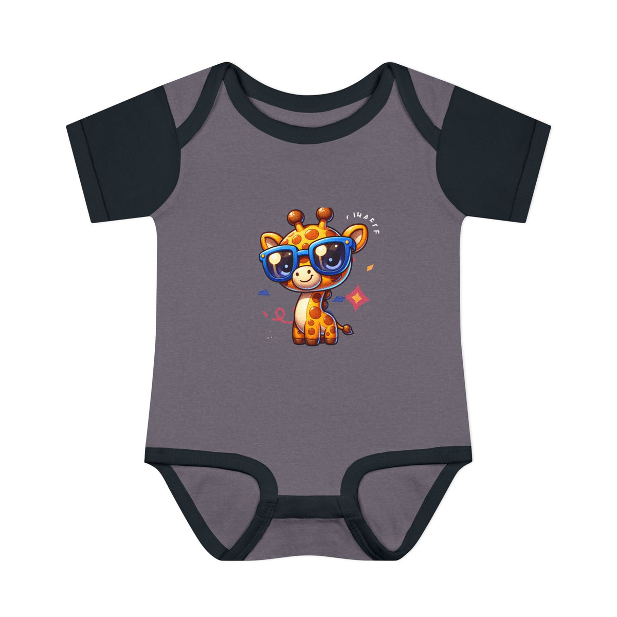 Giraffe Sunglasses Baby Bodysuit — Cute Infant Onesie