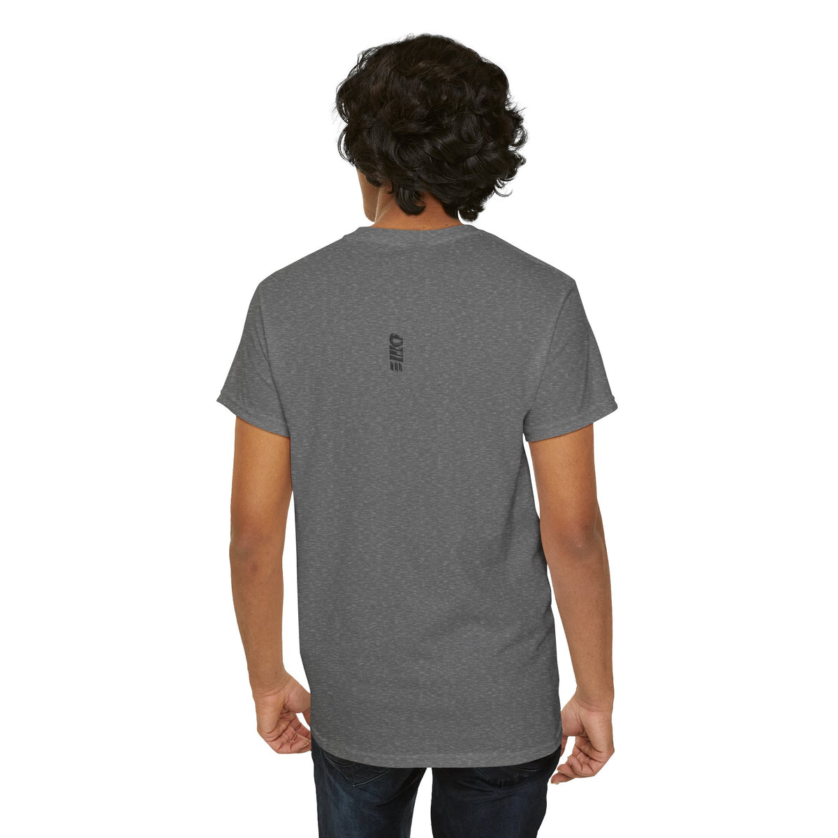 Minimalist Micro Logo Tee - White Cotton Casual Shirt