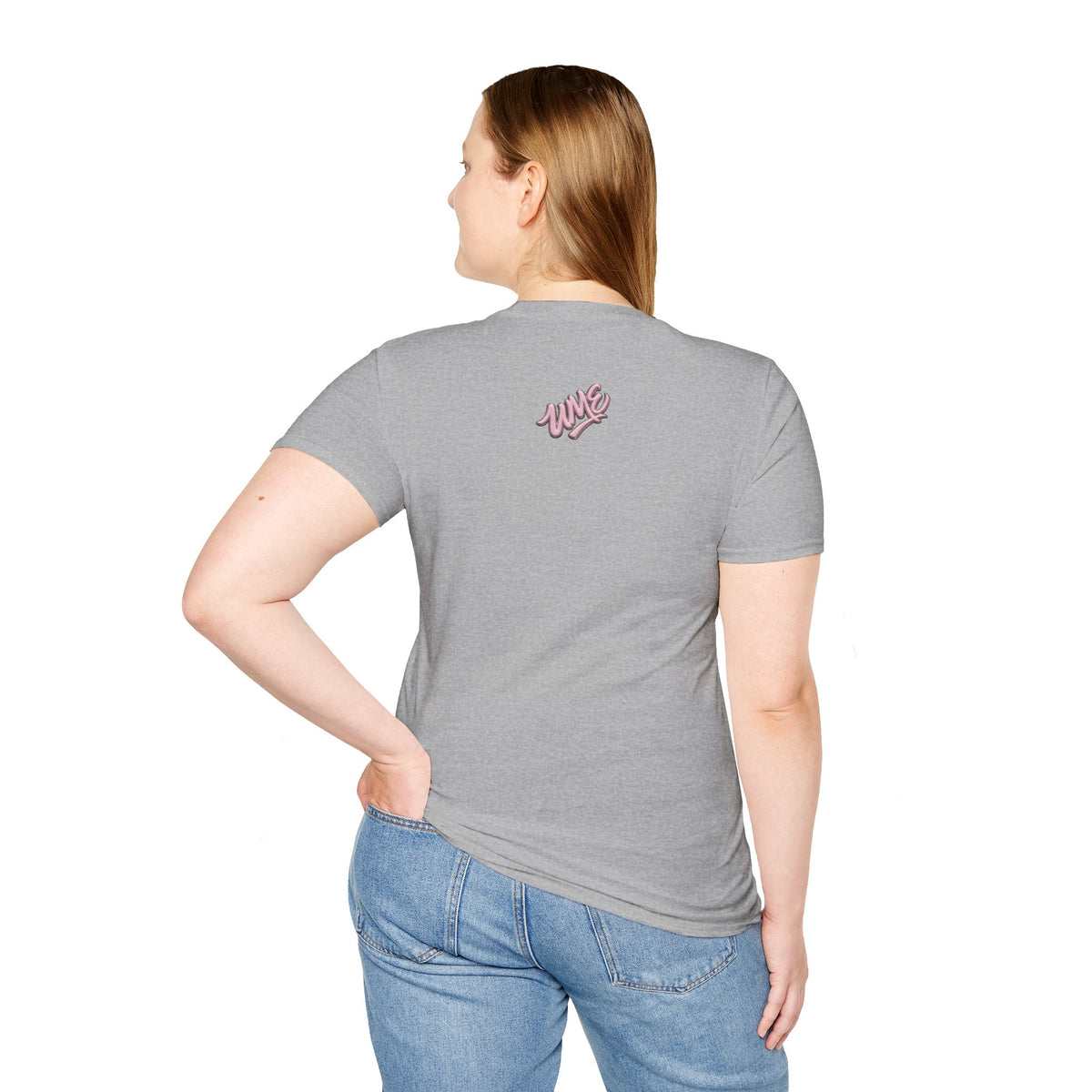 Lightweight Tee — UME Pink Logo Front & Back