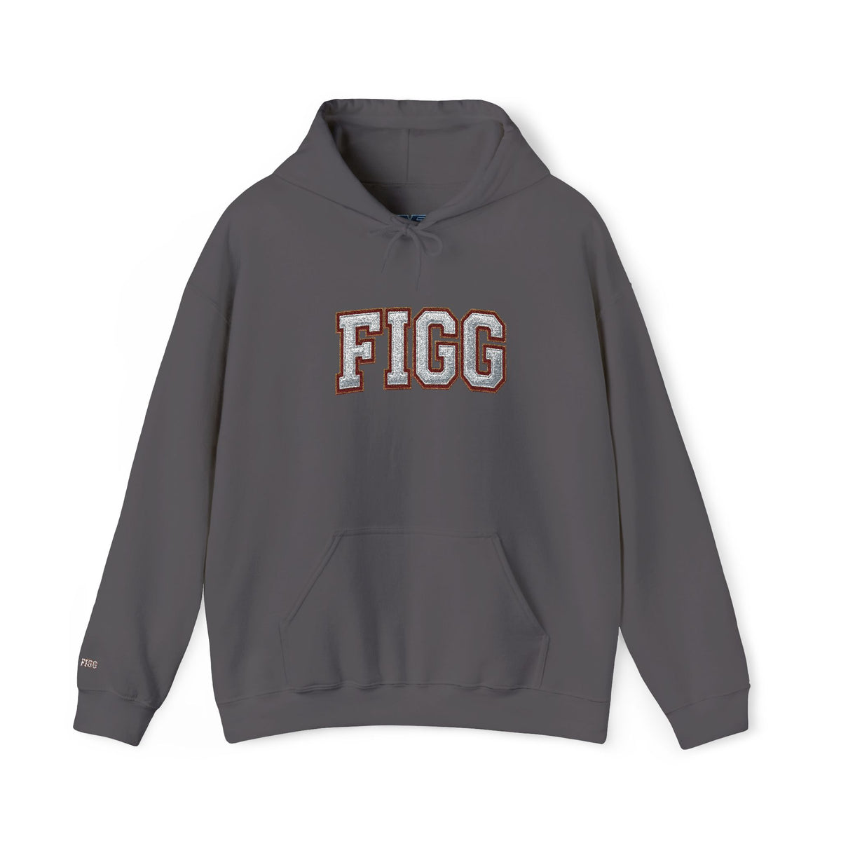 FFiGG Embroidered Varsity Hoodie — White, Black, Grey & More Colors
