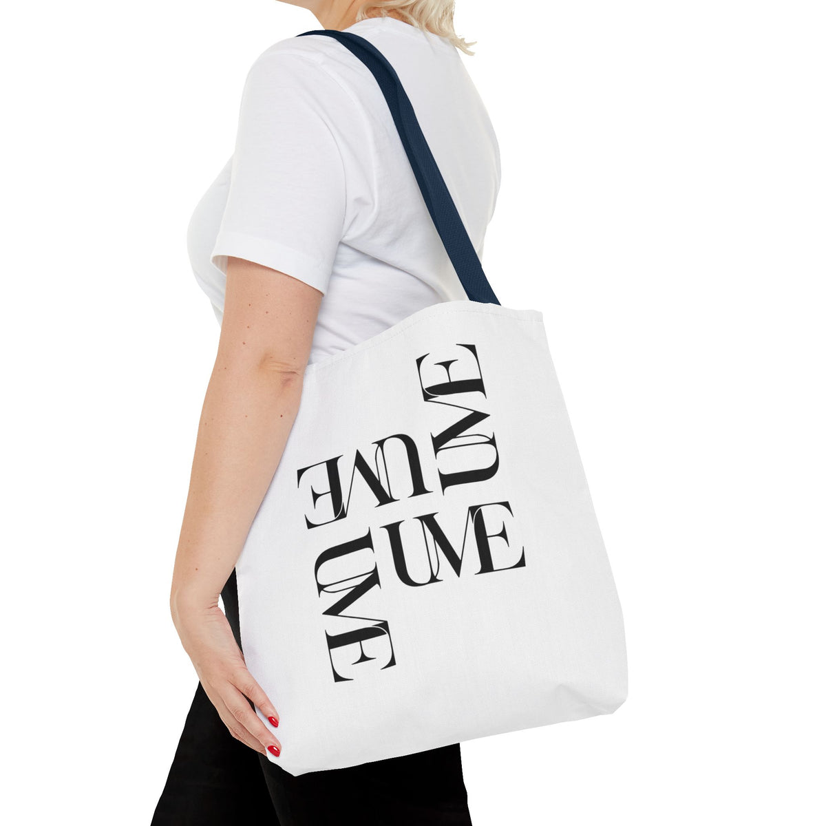 UME Typography Statement Tote Bag — White