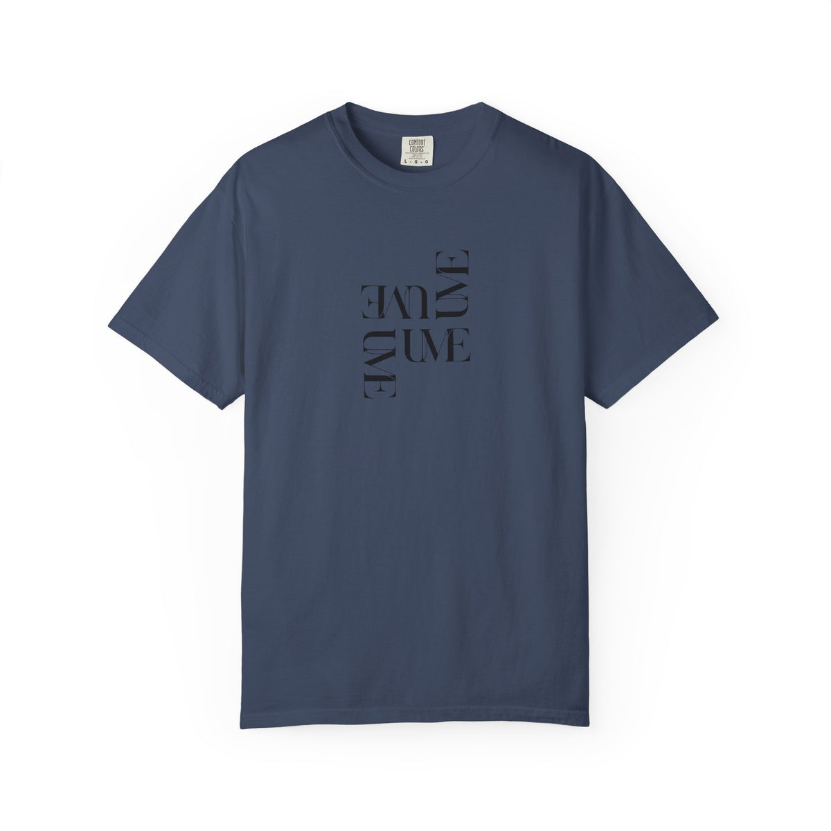 UME Typography Garment-Dyed T-Shirt — White, Ivory & More Colors