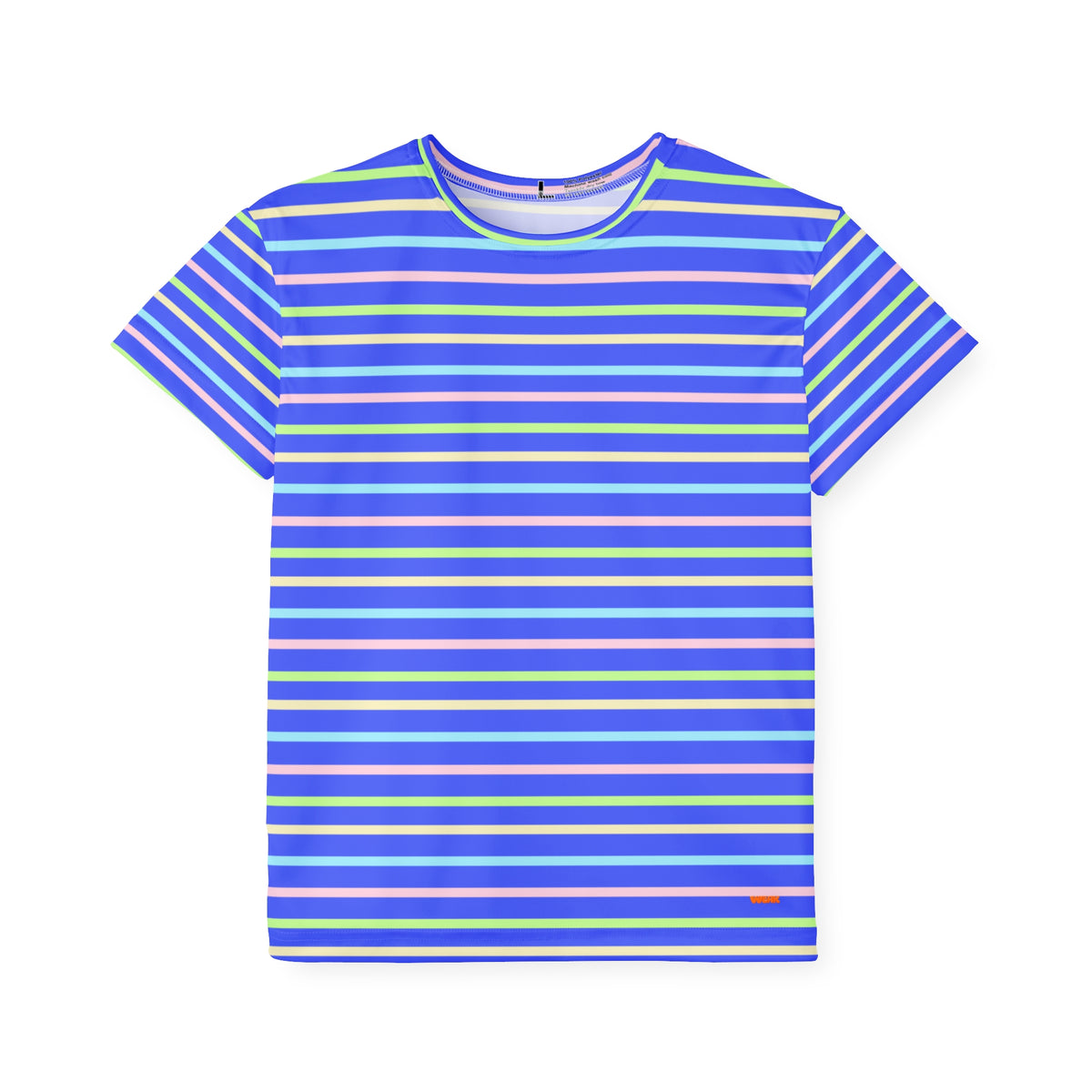 Kids Stripe Sports Jersey — Blue Rainbow Athletic Tee