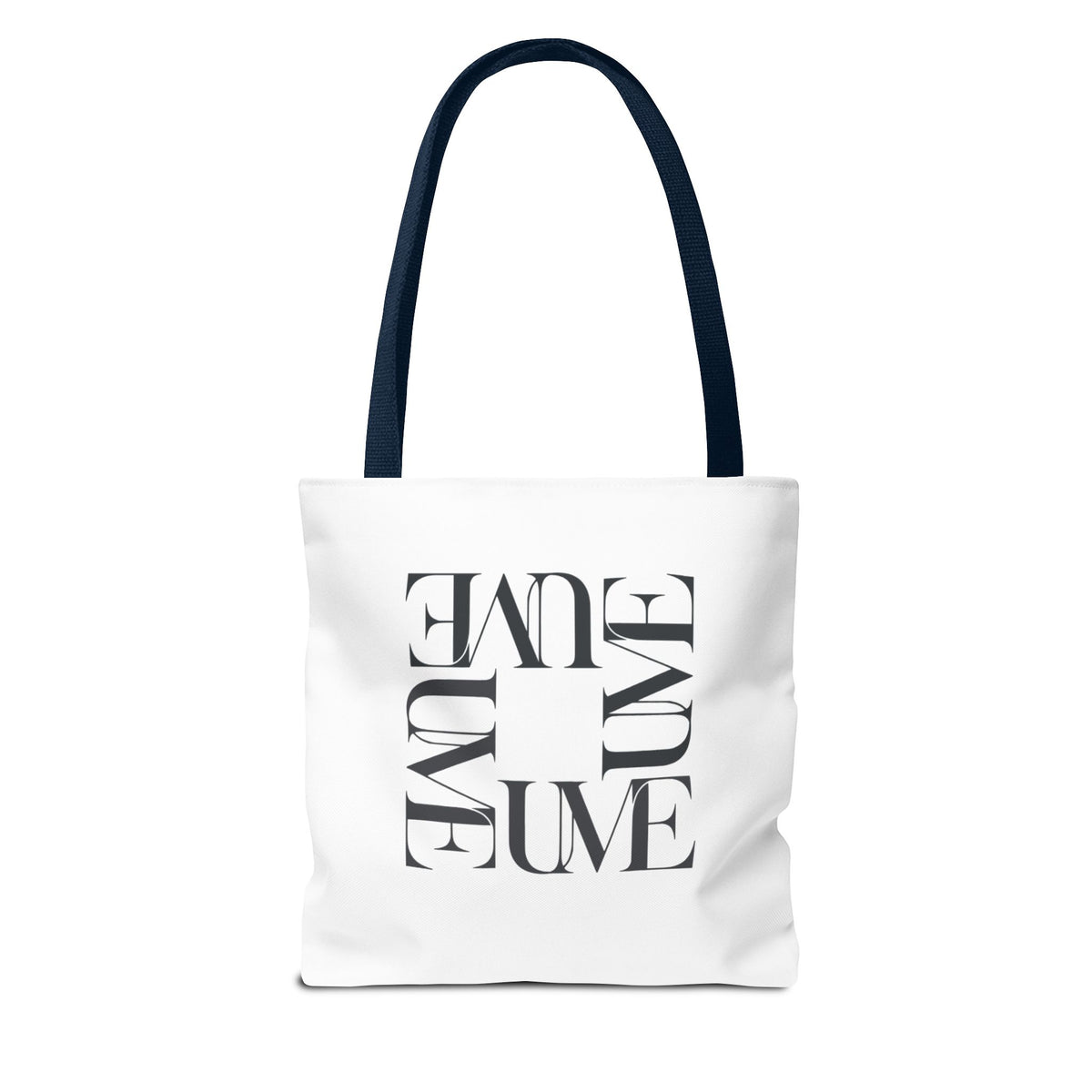 UME Square Typography Tote Bag — White