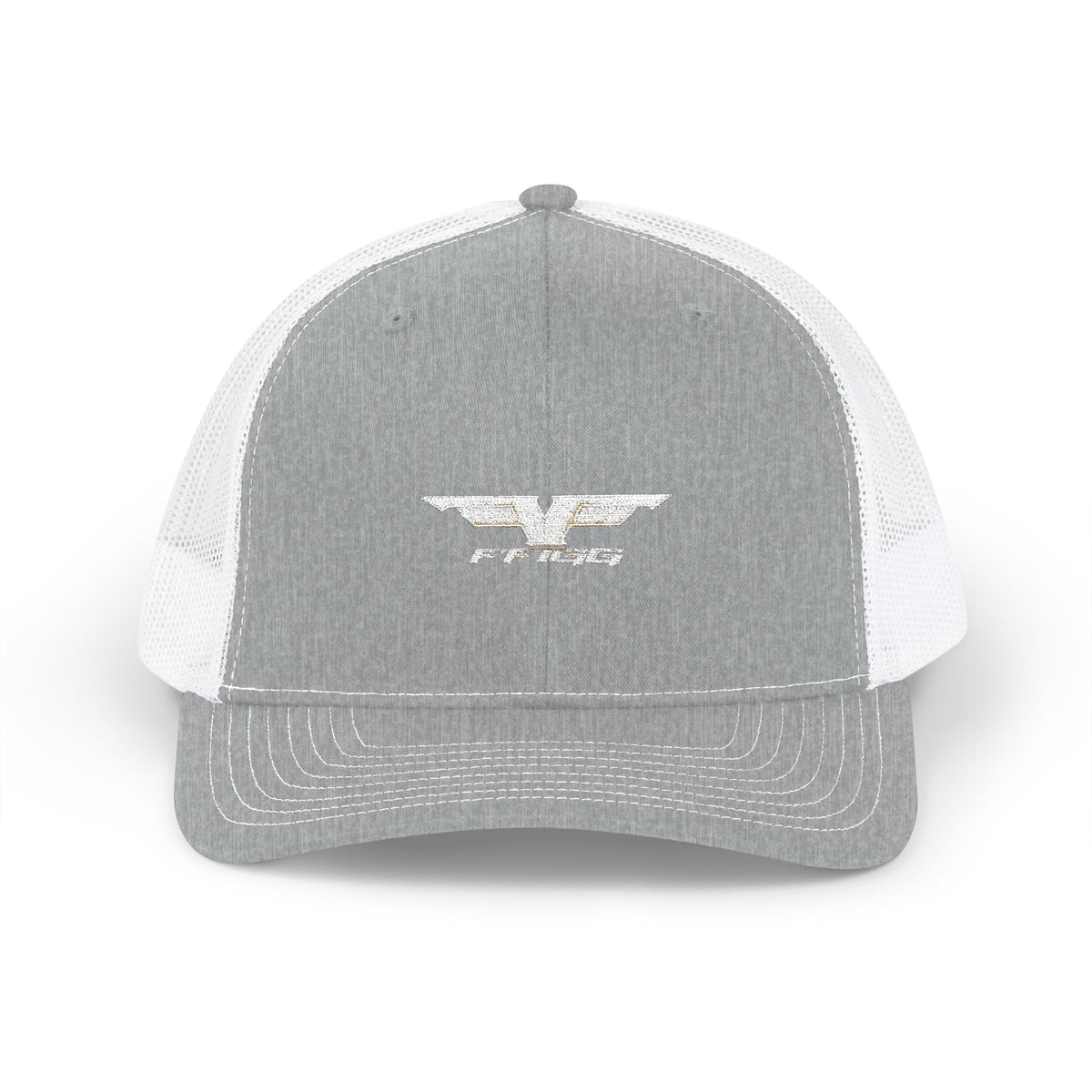 FFiGG Embroidered Snapback Trucker Cap — Black, Grey & Loden