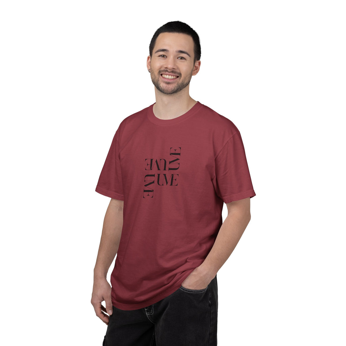 UME Typography Garment-Dyed T-Shirt — White, Ivory & More Colors