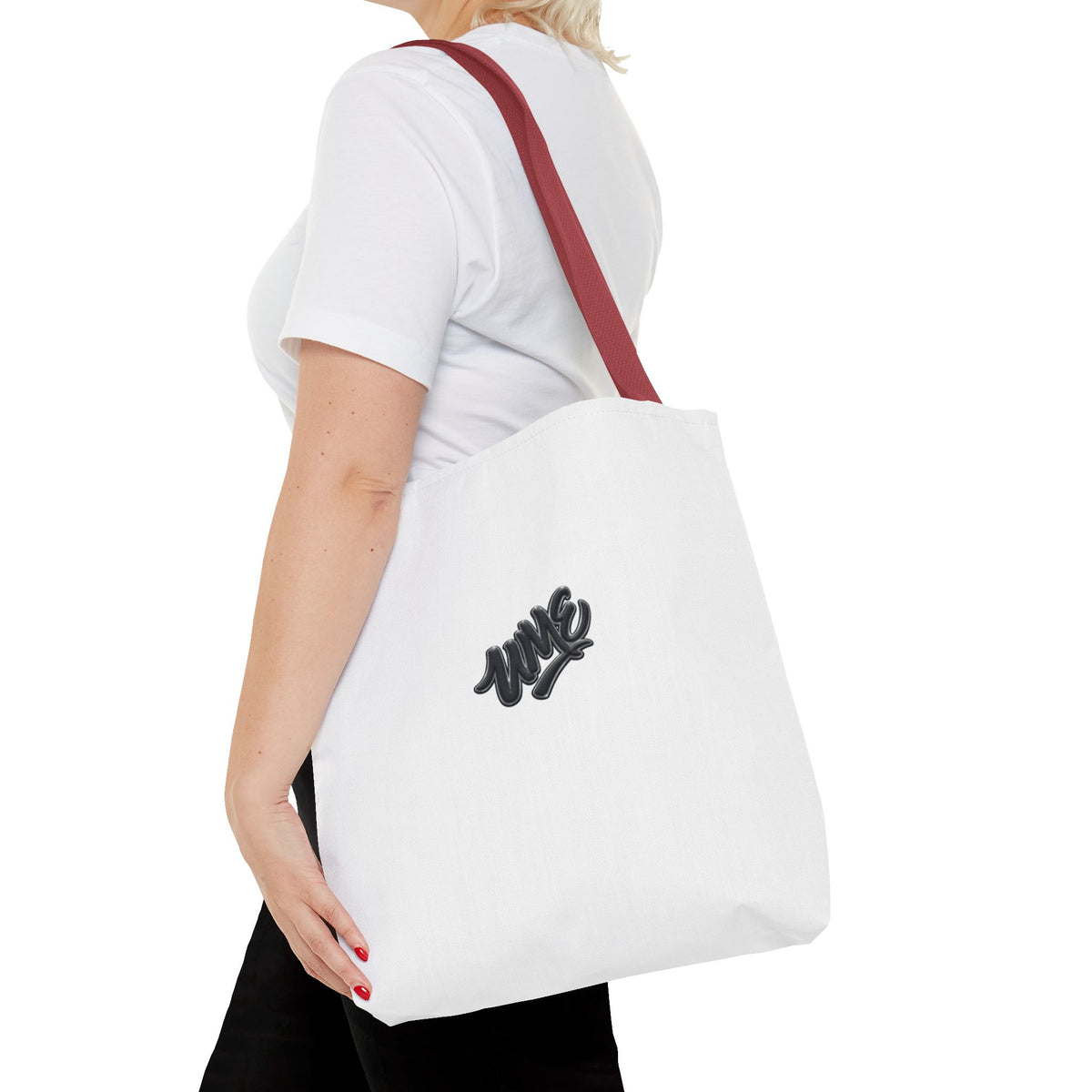 Tote Bag — White UME Black Logo Streetwear Carryall