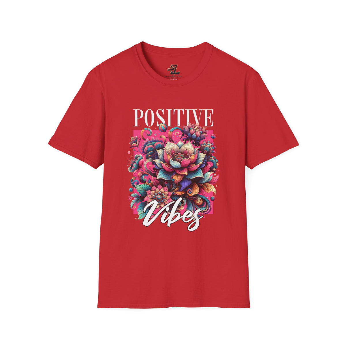 Positive Vibes T‑Shirt — Floral Retro Graphic Tee