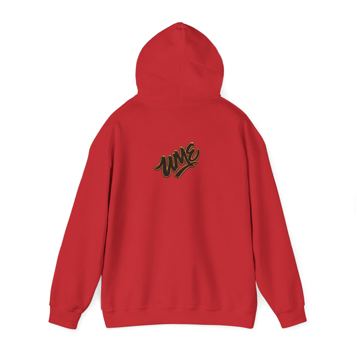 Hoodie — White UME Black Logo All-Over Print