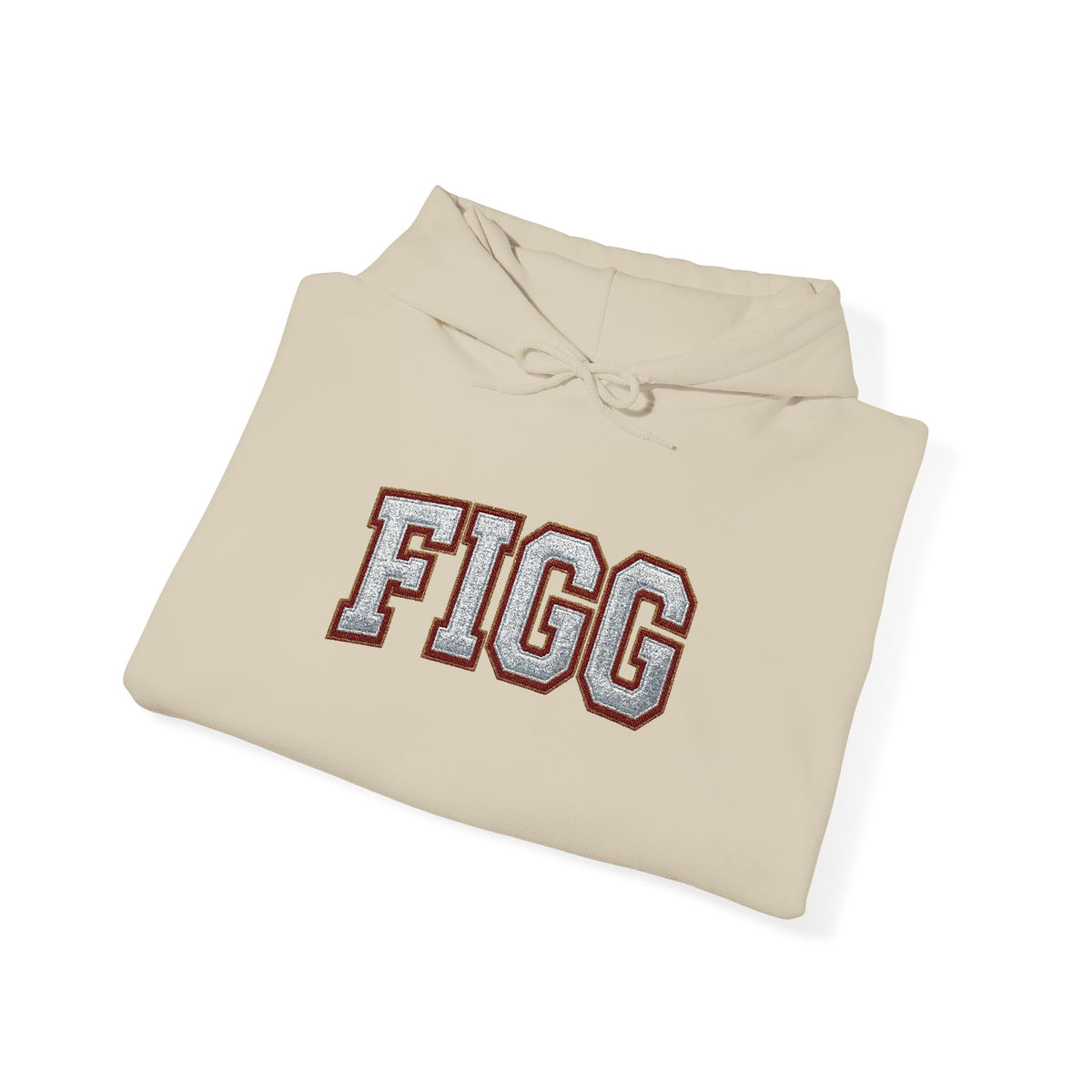 FFiGG Embroidered Varsity Hoodie — White, Black, Grey & More Colors