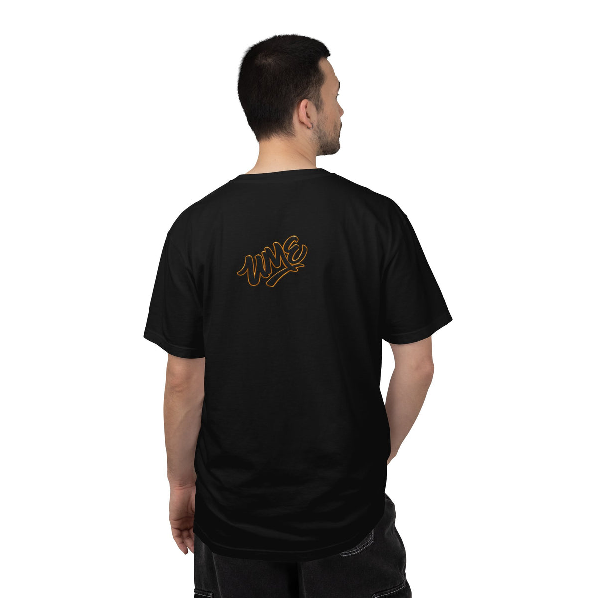 Garment-Dyed Heavyweight Tee — UME Black Logo Front & Back