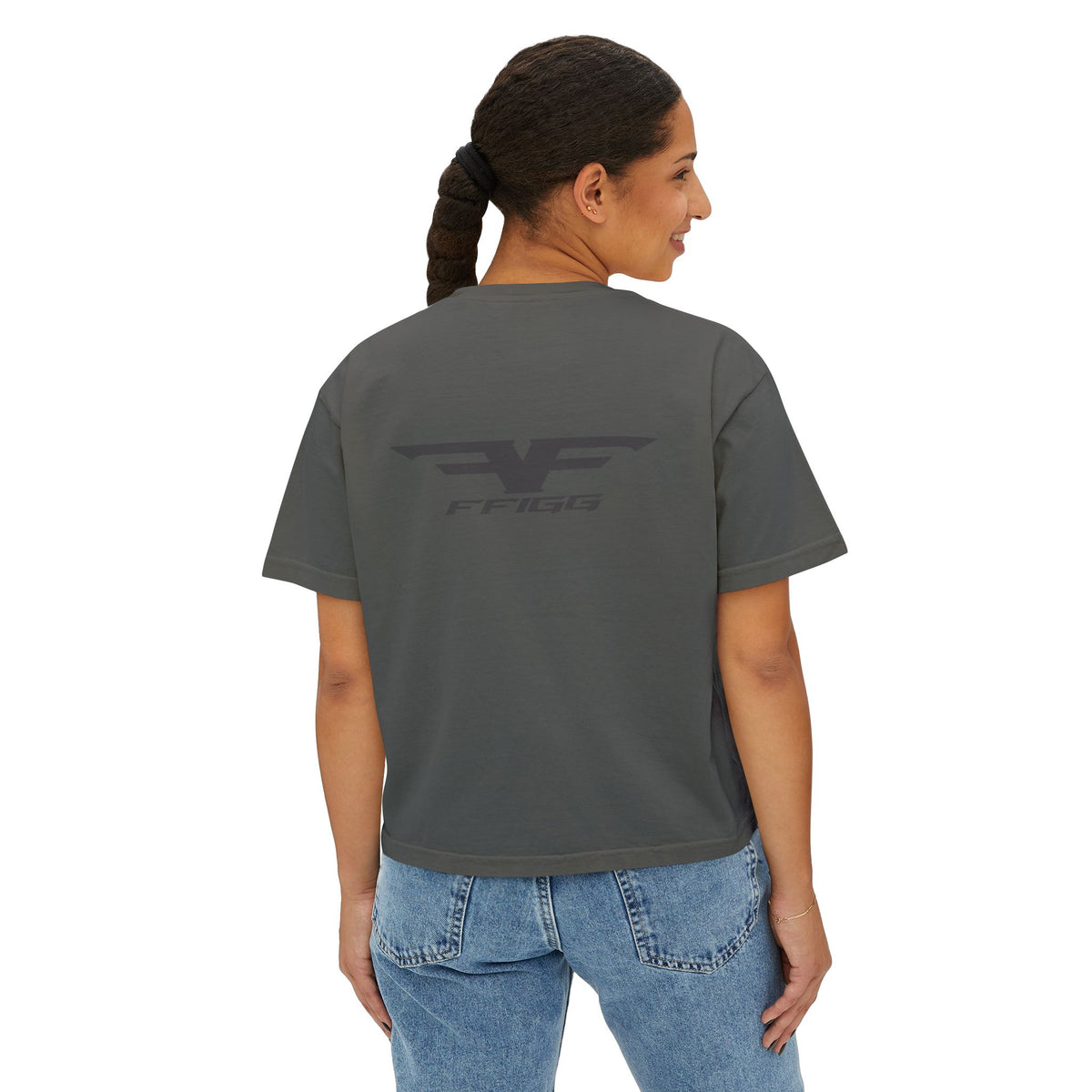 Women’s Winged Logo Boxy Tee — Ivory & More Colors