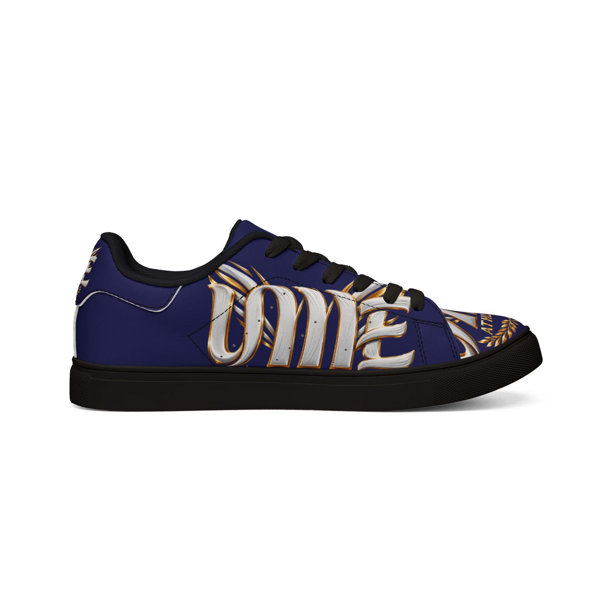 Copy of Low-Top Leather Sneakers — Black Gold Athletic Graphic